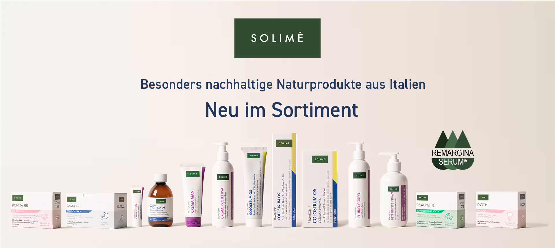 Solime Produktpalette
